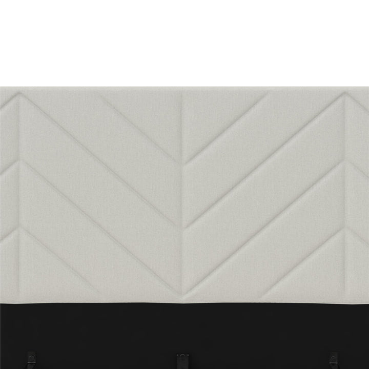 Andrea Tufted Upholstered Platform Bed - Gray - Queen