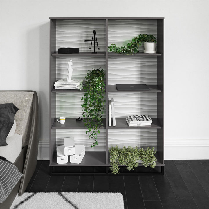 freestanding bookcase room divider - Graphite