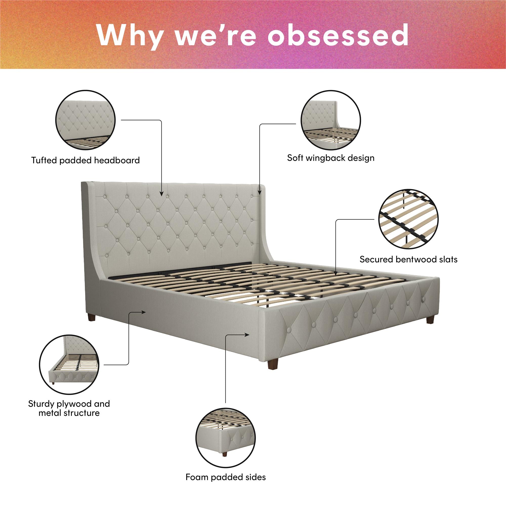 Mercer Upholstered Bed RealRooms
