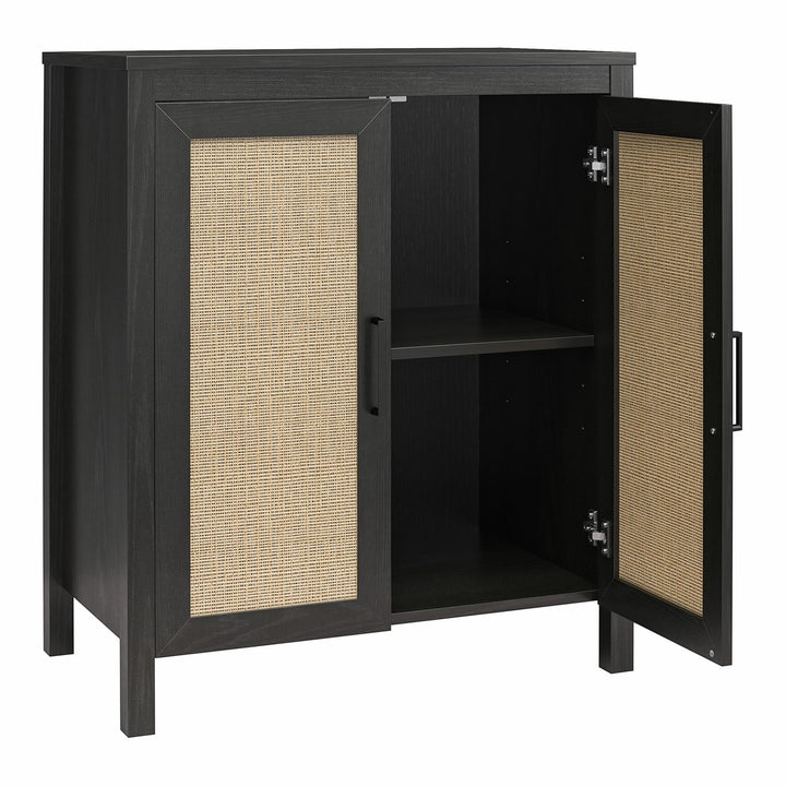 2-Door accent cabinet - Black Oak