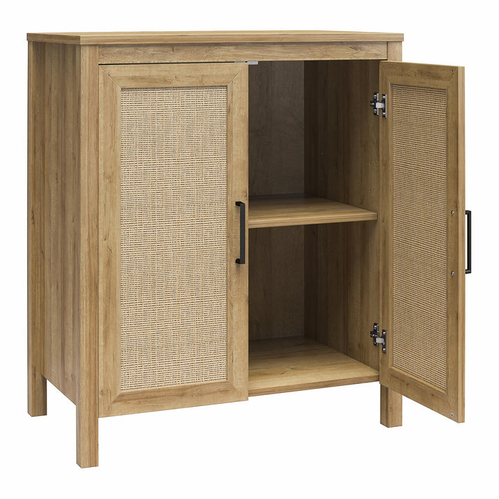 small 2 door accent cabinet - Natural
