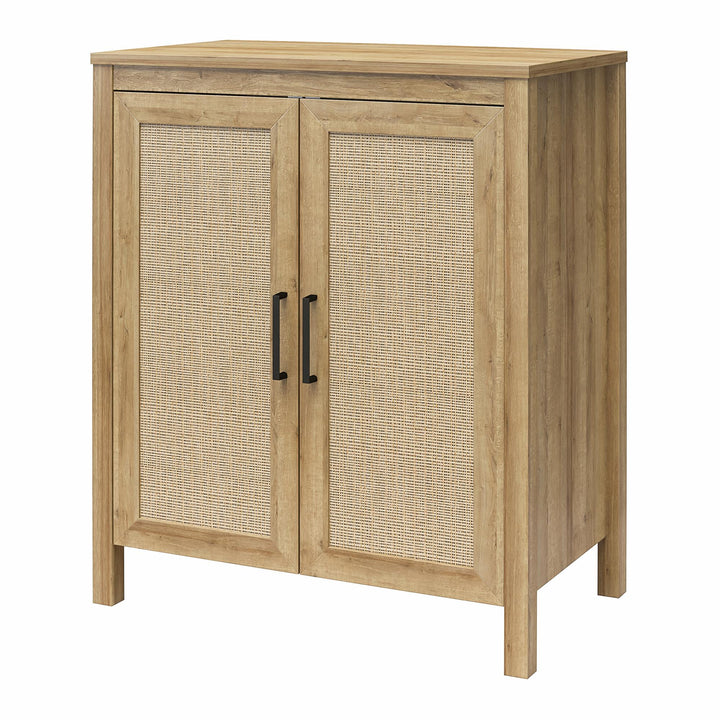 2-Door accent cabinet for living room - Natural
