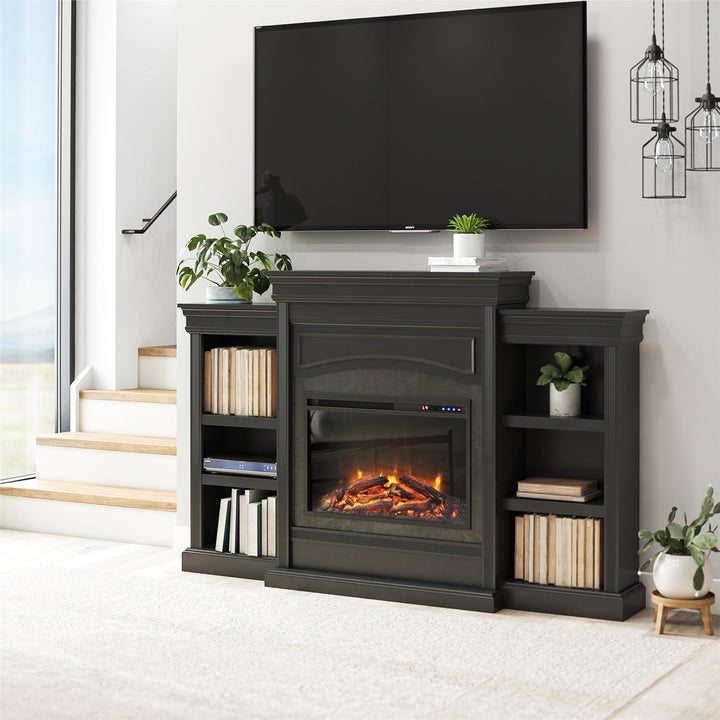 Lamont Mantel Fireplace - Black