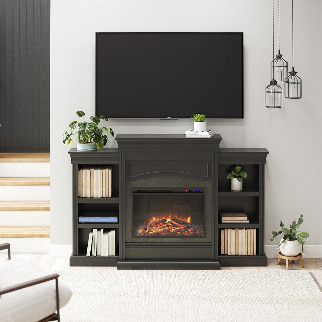 Lamont Mantel Fireplace - Black