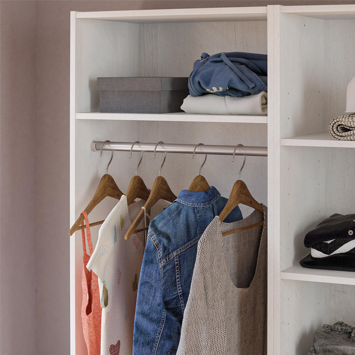 Flexible Assembly Closet Storage - Ivory Oak