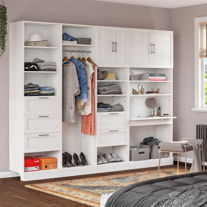 Eiler 3 Drawer Modular Closet Unit - Ivory Oak
