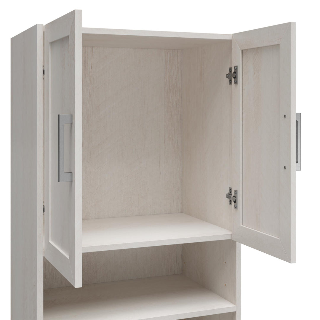 Adjustable Shelf Closet System - Ivory Oak