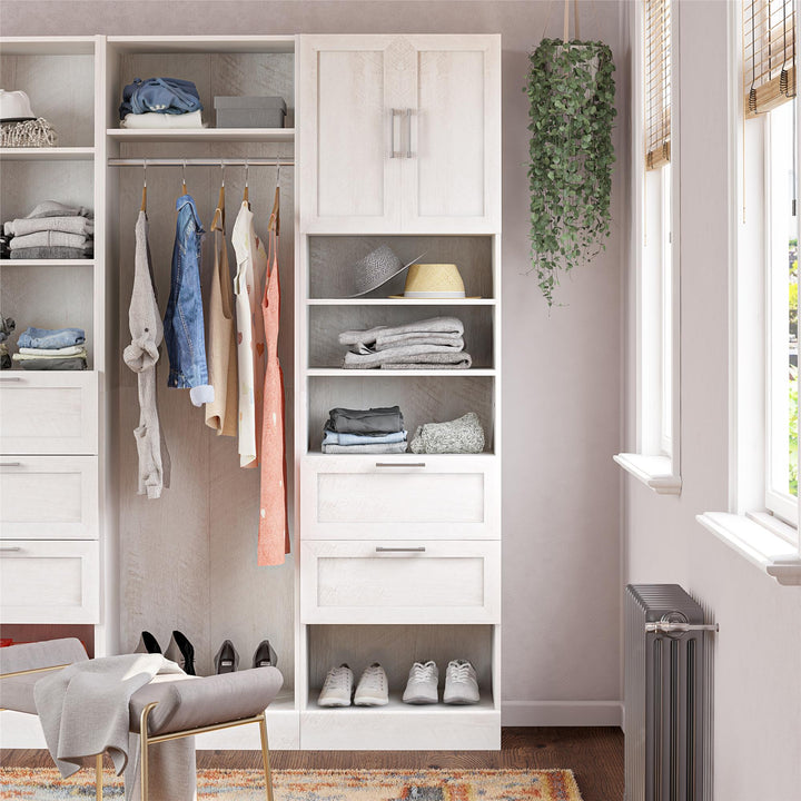 Elegant Neutral Finish Unit - Ivory Oak