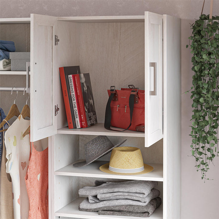 Space-Saving Drawer and Door Combo - Ivory Oak
