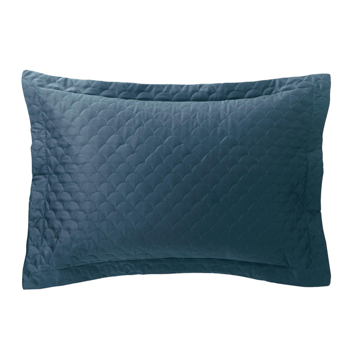 Quilted Accent Pillow Shams - Sea Blue - Standard
