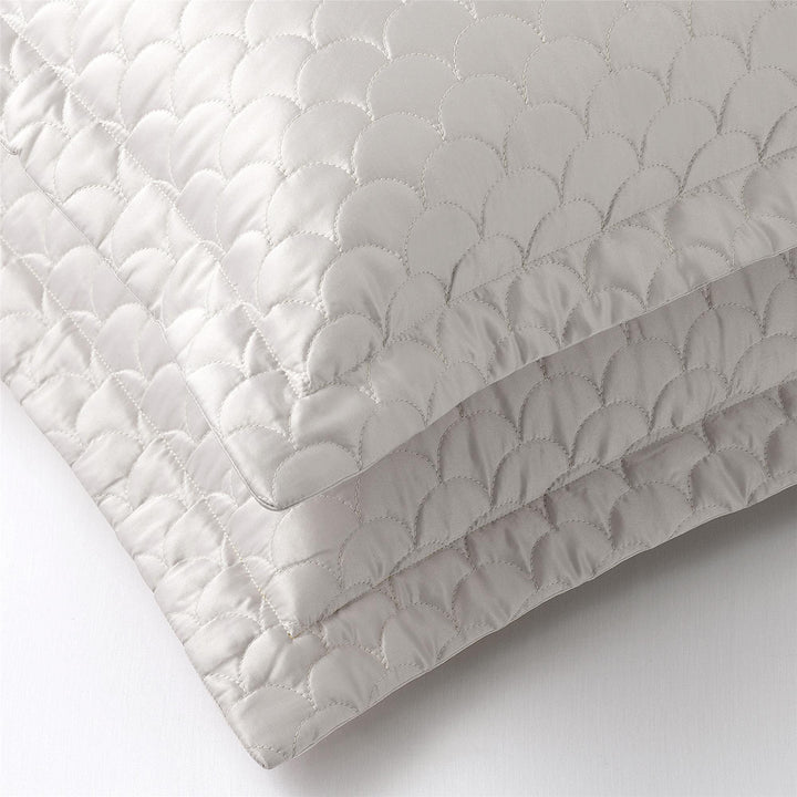 Quilted Sham with Hypoallergenic Polyester Fiber Fill - Silver - Standard