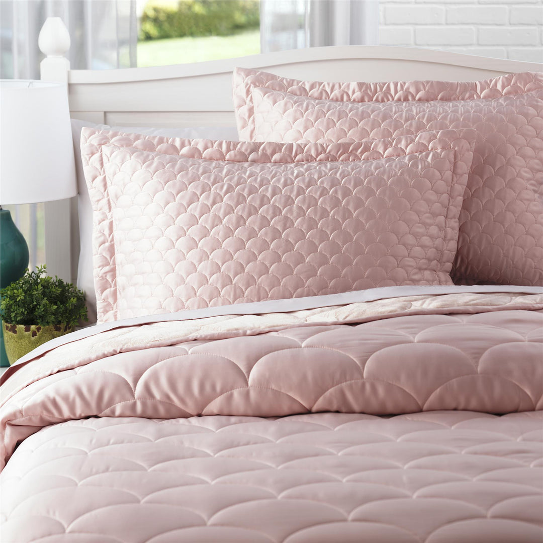 Stylish down-alternative bedding - Rose - Twin