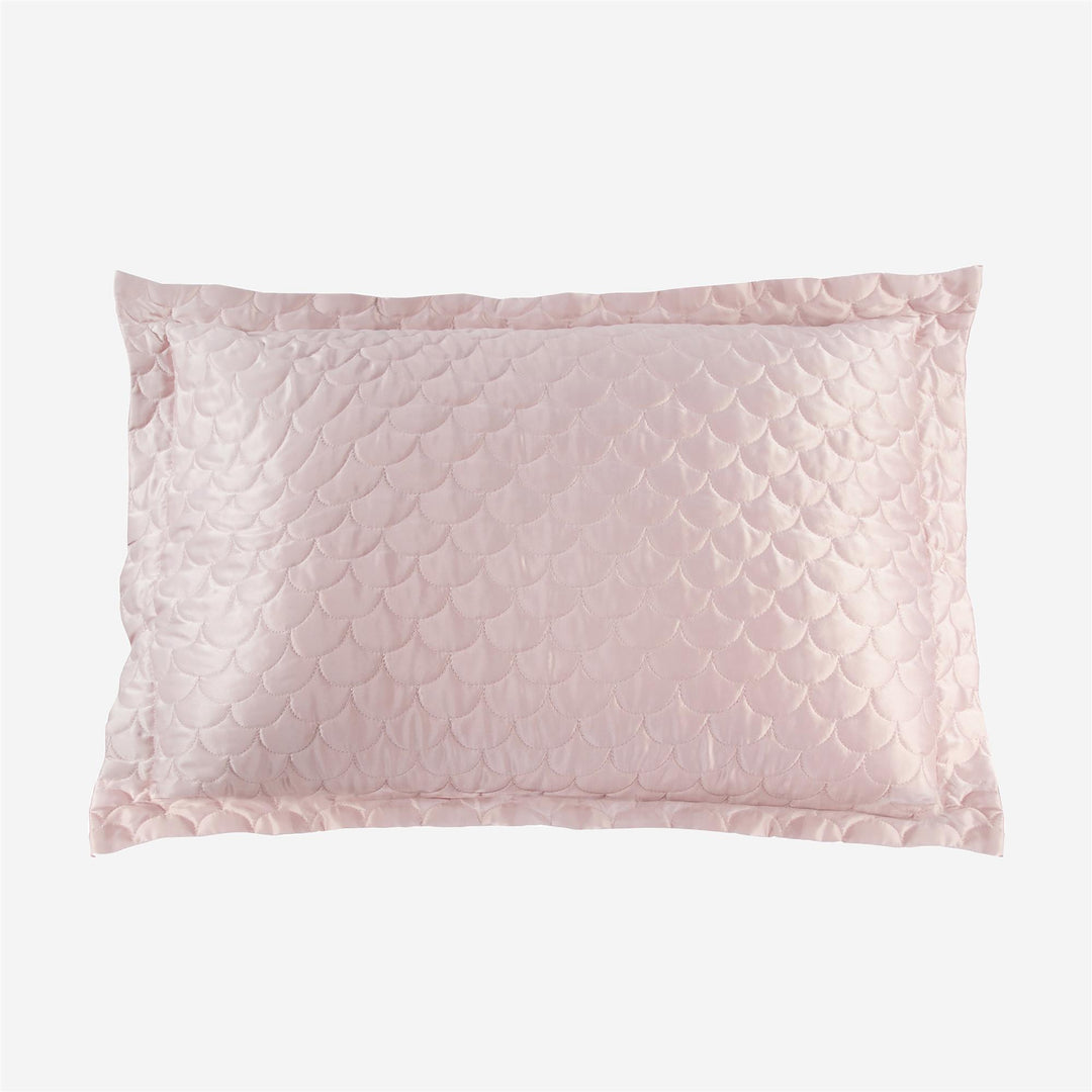 Quilted Bed Pillow Shams - Rose - Standard