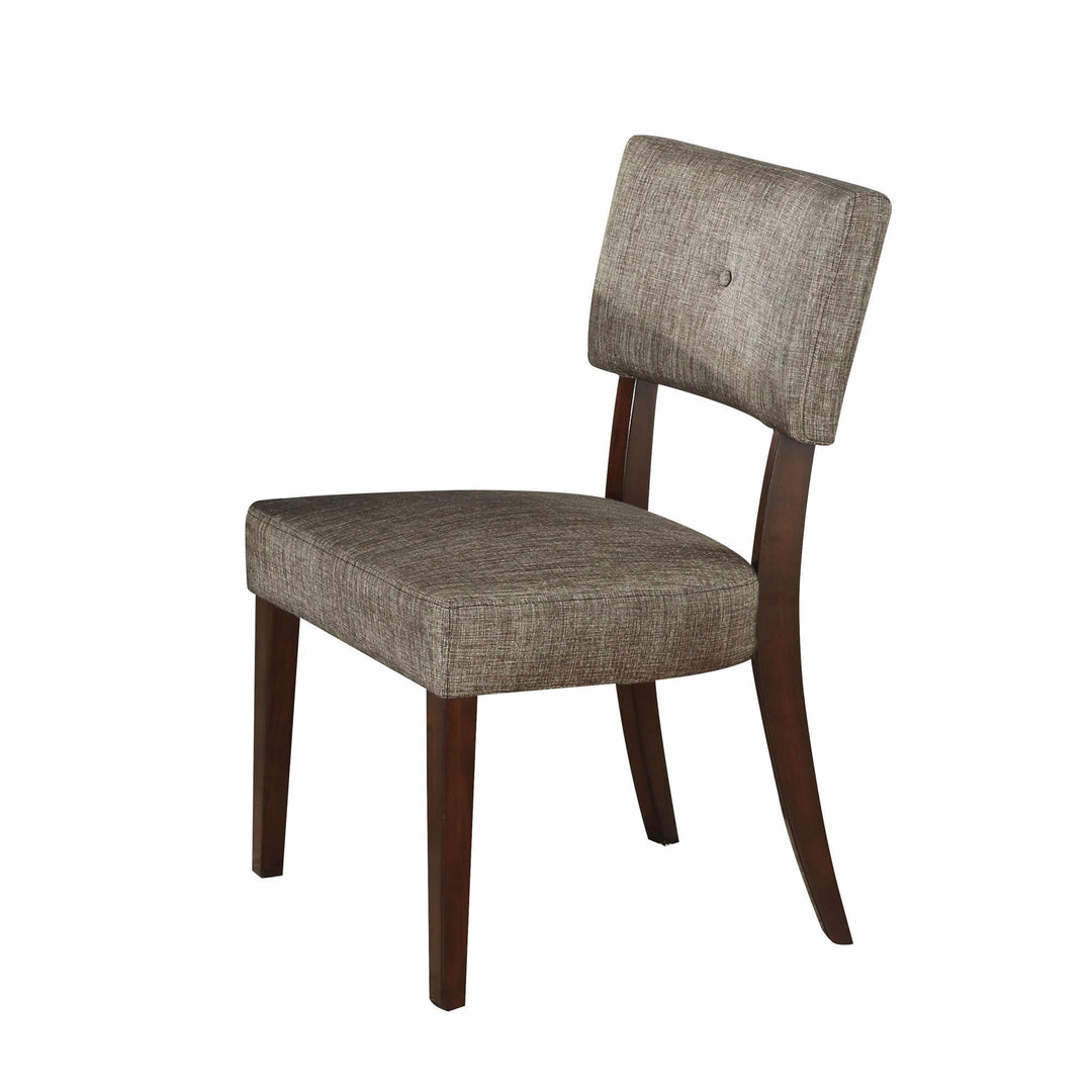Drake Armless Accent Chair with Padded Seat and Back, Set of 2  -  N/A