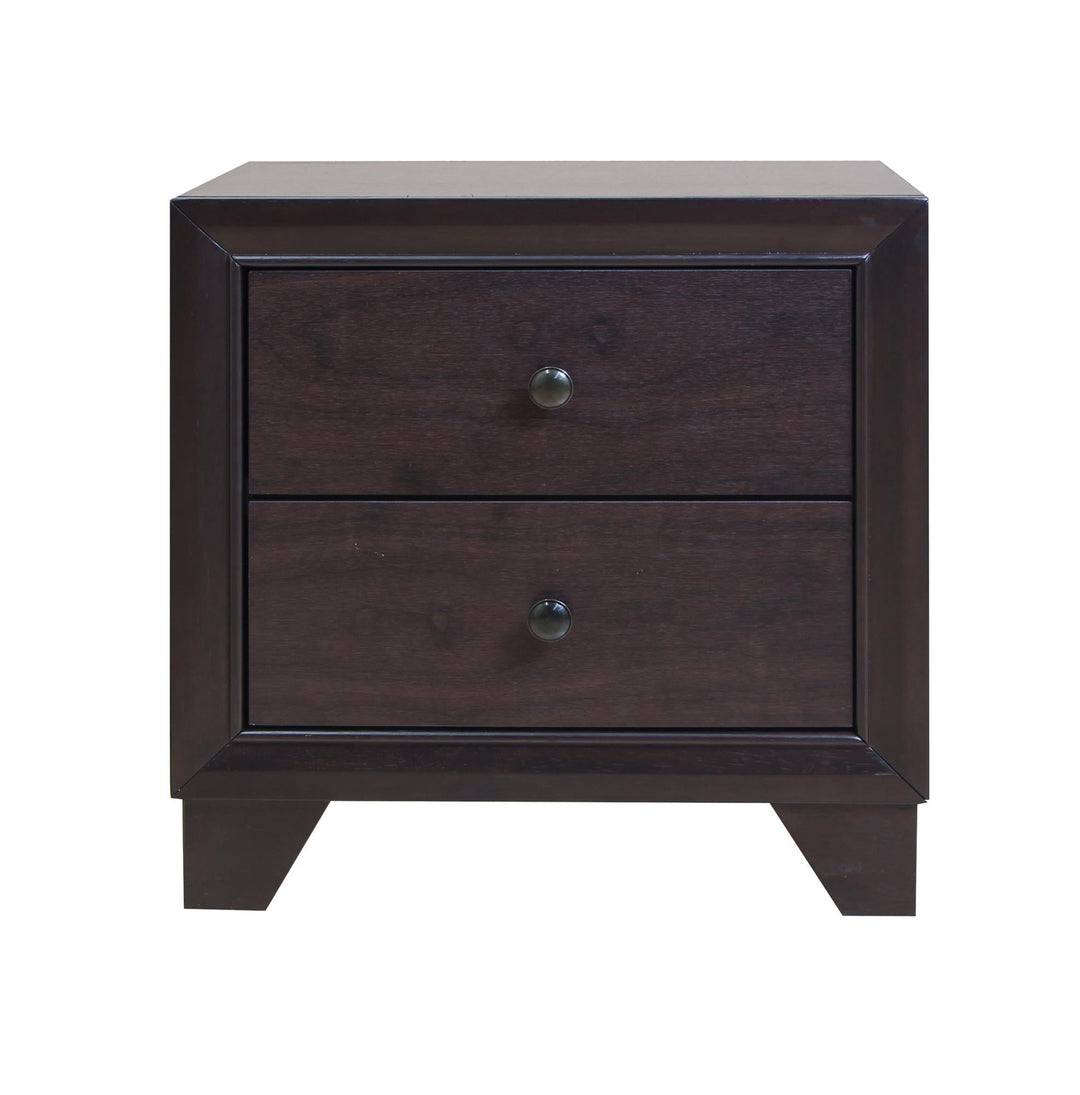 Madison 2 Drawer Wood Nightstand  -  N/A