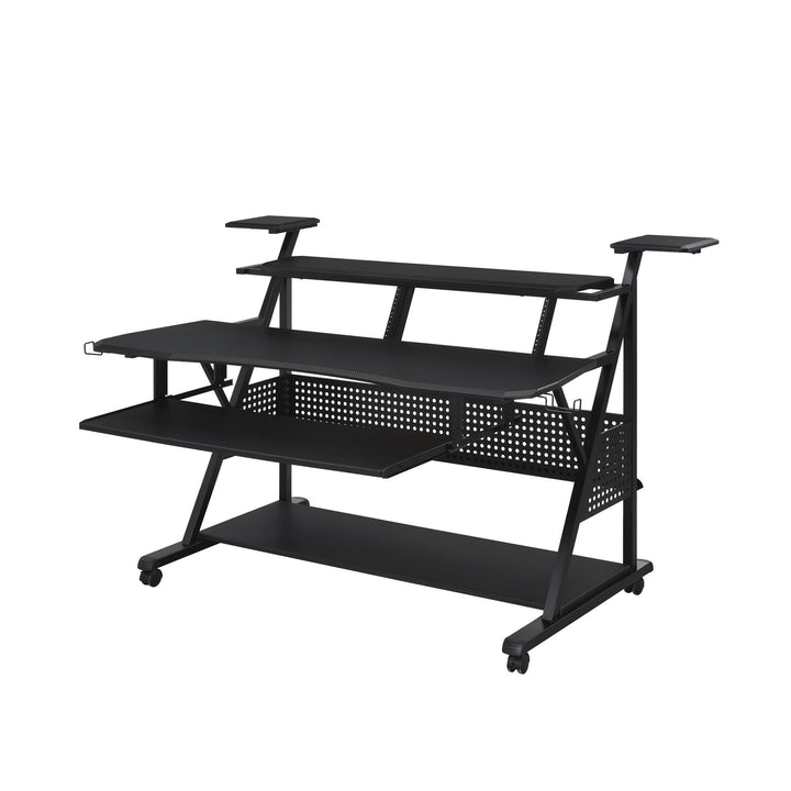 Studio Desk with Cable Organization - Black