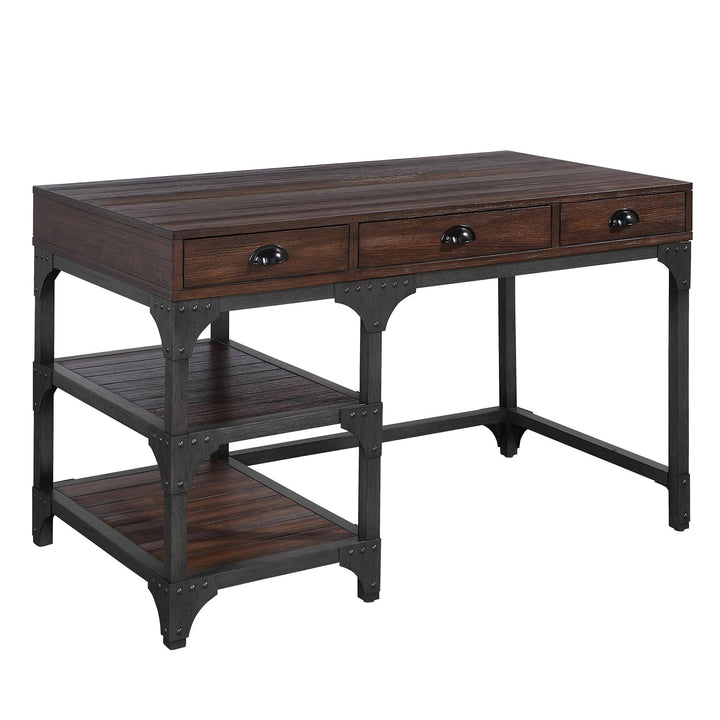 Gorden office desk with spacious storage -  Espresso