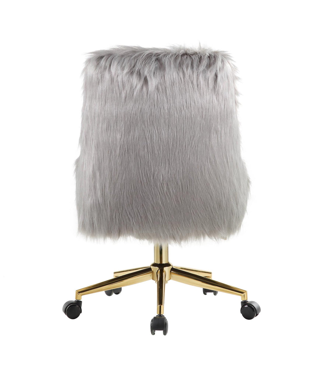 Faux Fur Adjustable Chair - Gray