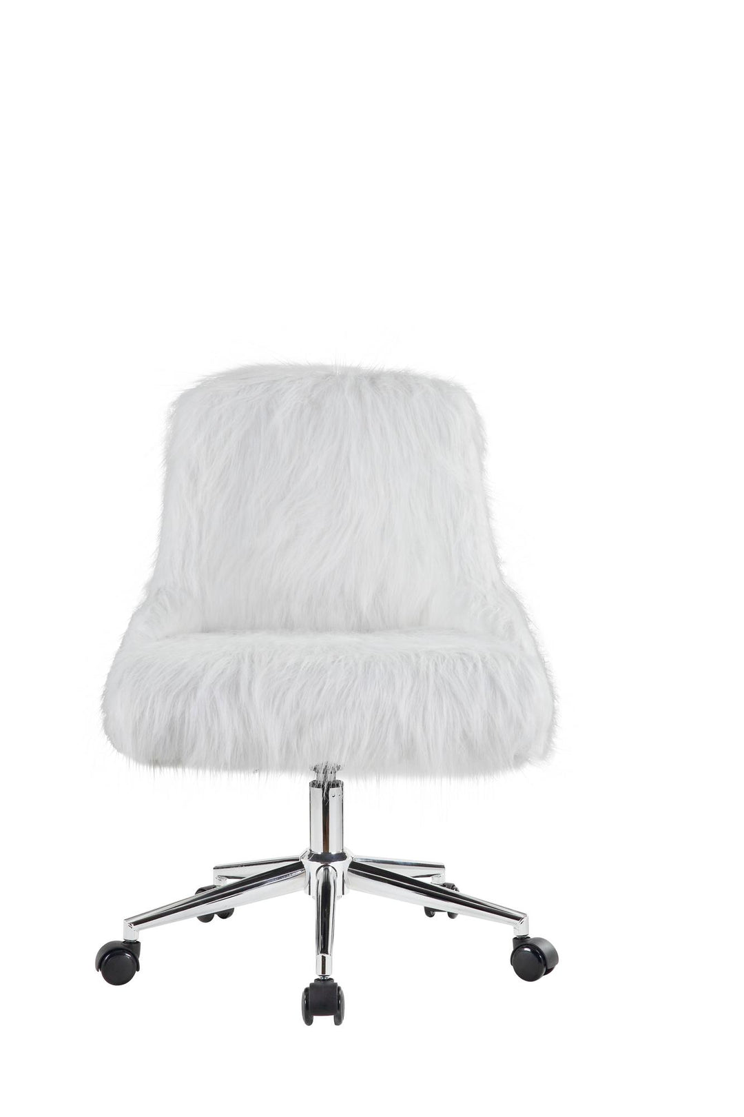 Faux Fur Task Office Chair - Gray