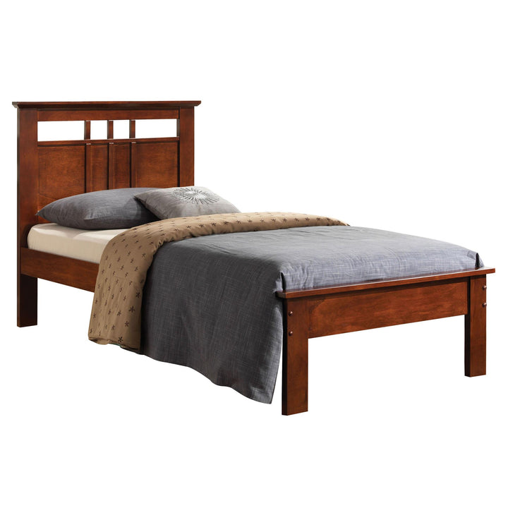 Donato Bed with Panel Headboard and Slats  -  N/A