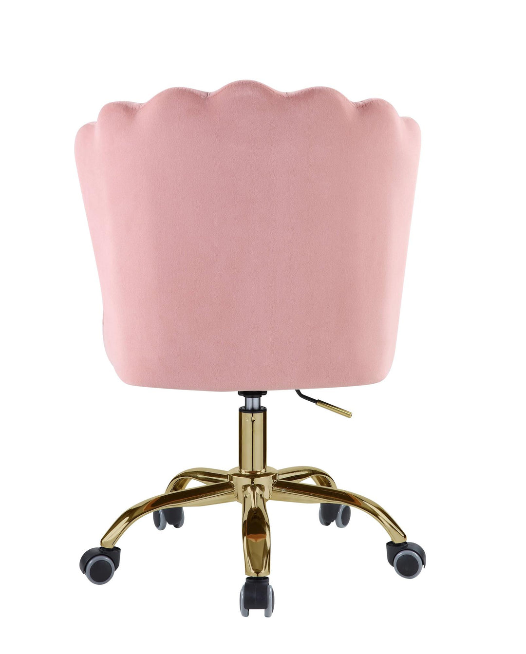 Velvet Office Chair with Swivel seat - Pink