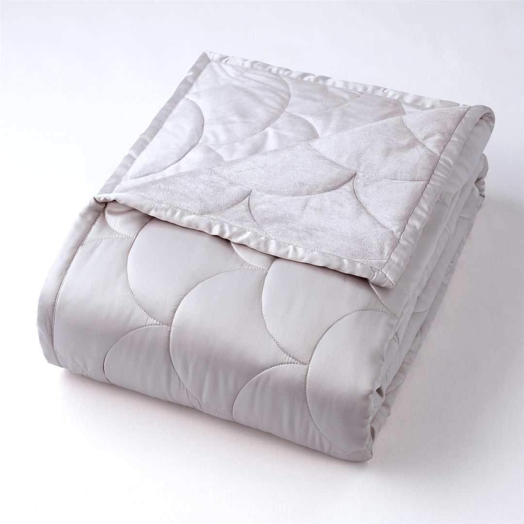 Stylish down-alternative bedding - Pewter - Full/Queen