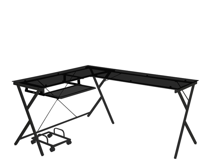 metal keyboard tray - Black