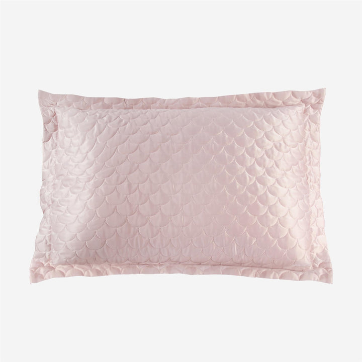 Quilted Sham with Hypoallergenic Polyester Fiber Fill - Rose - King