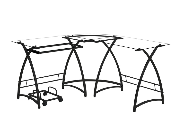 metal keyboard tray - Black