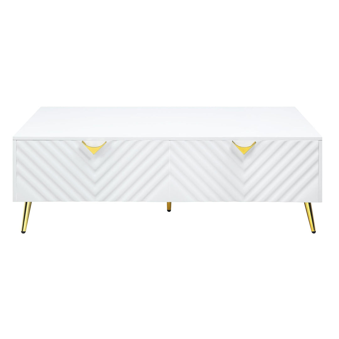 Madison 4 Drawer Coffee Table - White