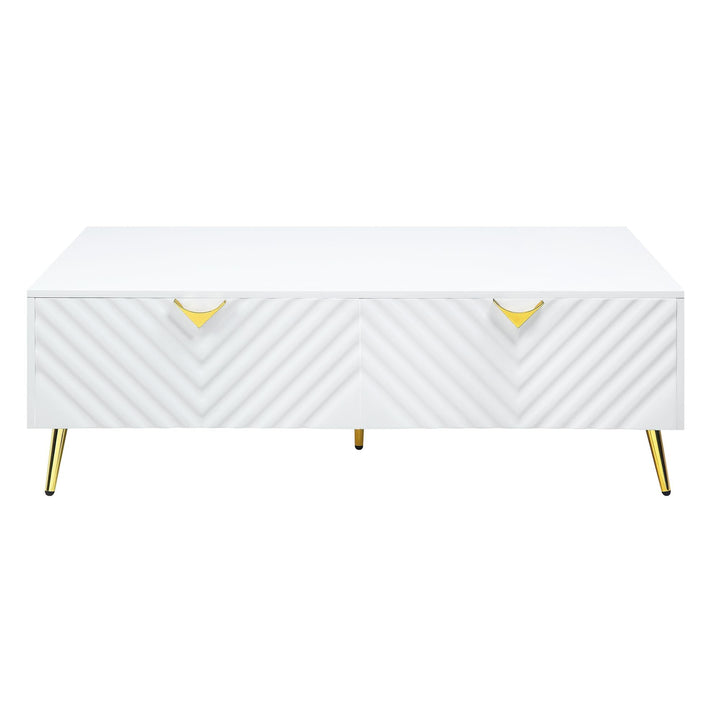 Madison 4 Drawer Coffee Table - White