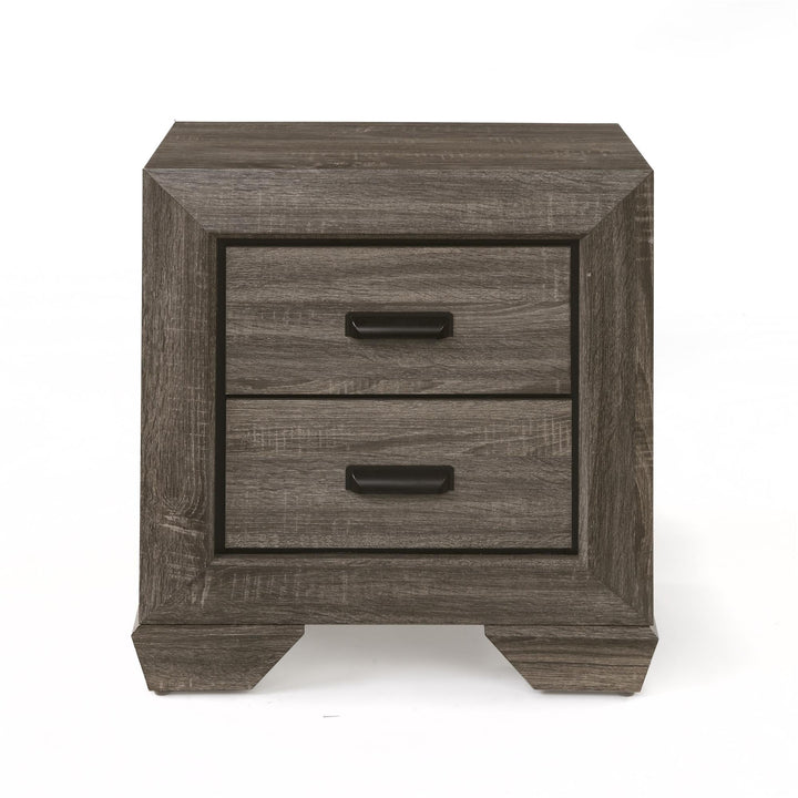 Lyndon 2 Drawer Wood Nightstand  -  N/A