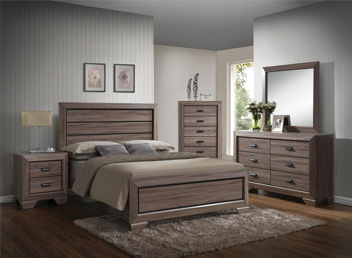Lyndon wooden nightstand with drawers -  N/A