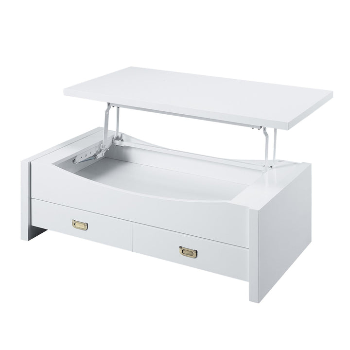 High Gloss finish Lift-Top Coffee Table - White