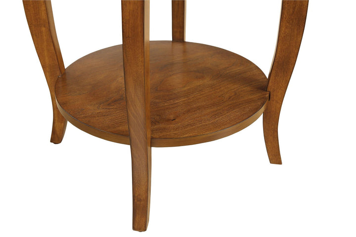 End Table with Tiny Lower Drawer - Walnut