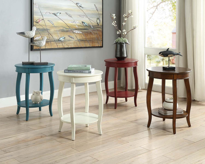 Accent Table with Stylish Design - Walnut