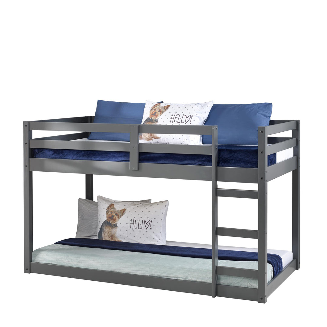 Unique Gaston loft bed design with slats -  Gray