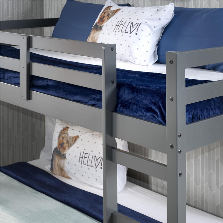 Premium Gaston loft bed with a reliable slat base -  Gray