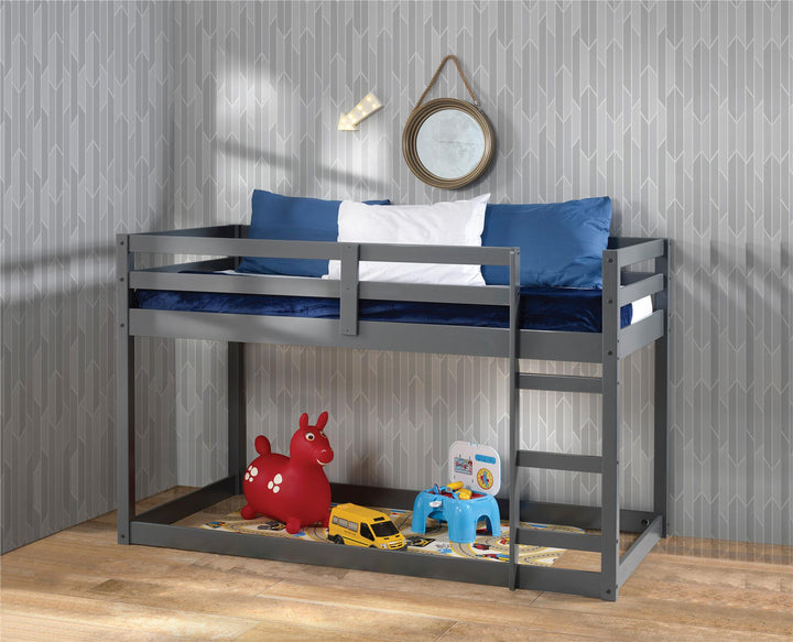 Gaston loft bed for space-saving and strong support -  Gray