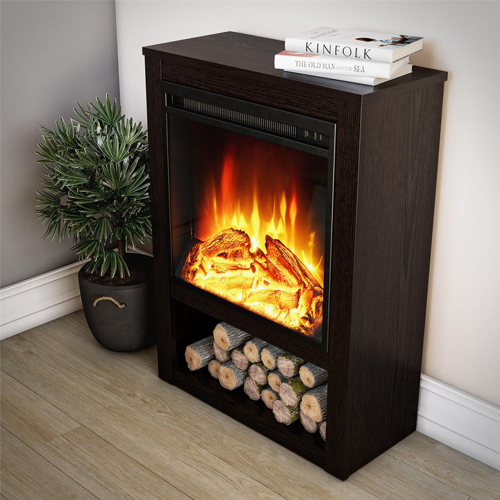 Clermont Electric Fireplace Mantel - Espresso