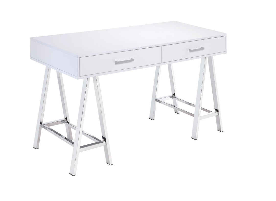 Stylish 2 Drawers Vanity Desk - White