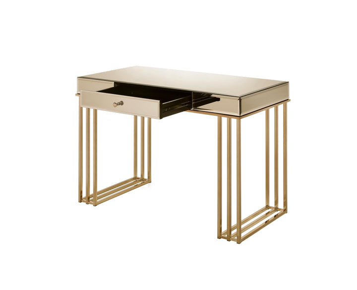 Space-Saving Writing Desk - Champagne Gold