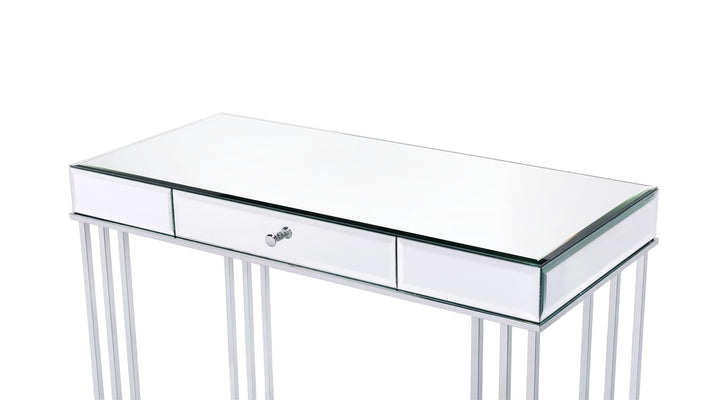 Writing Workstation and 1 Drawer Base - Chrome