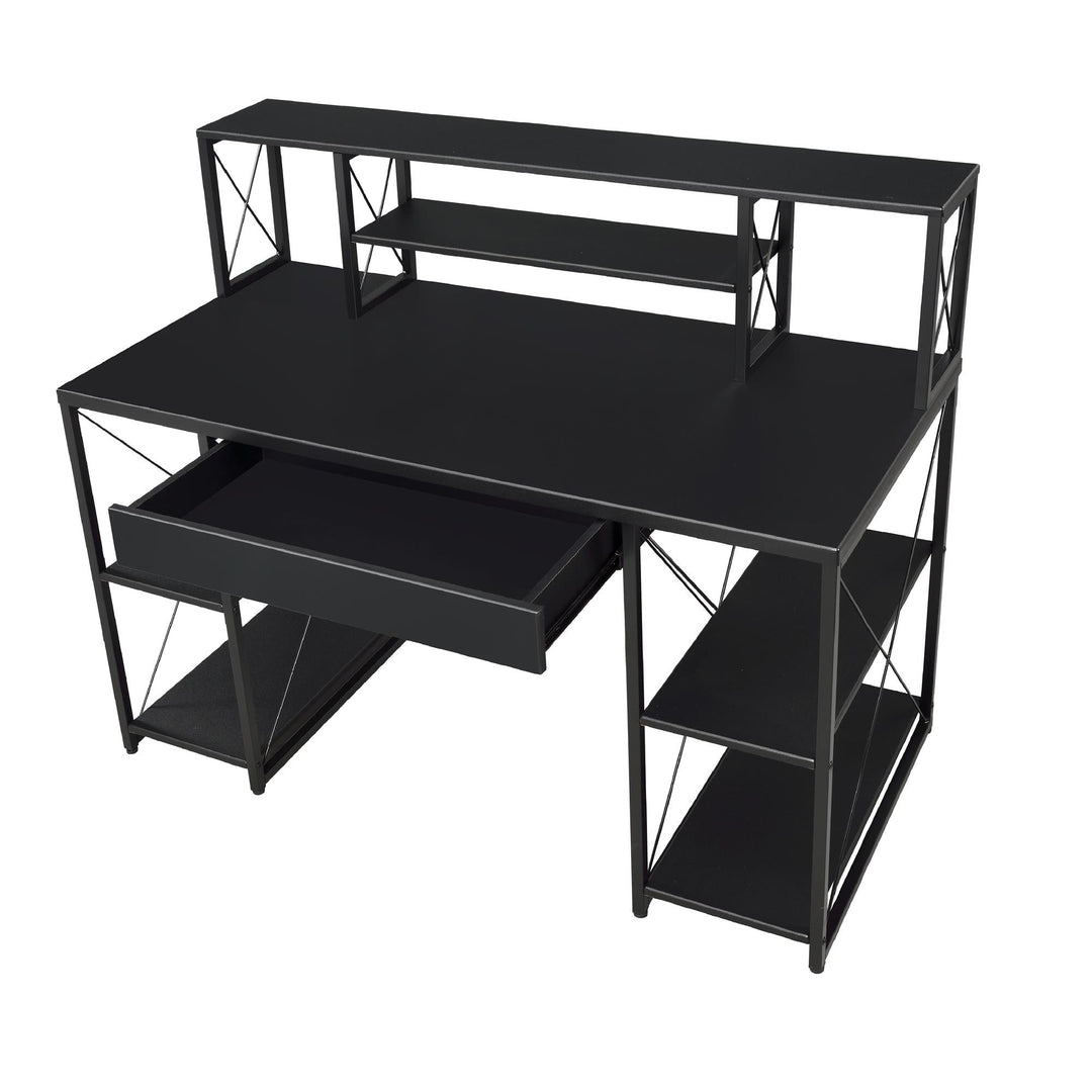 Recording Studio Furniture with Storage Drawer - Black