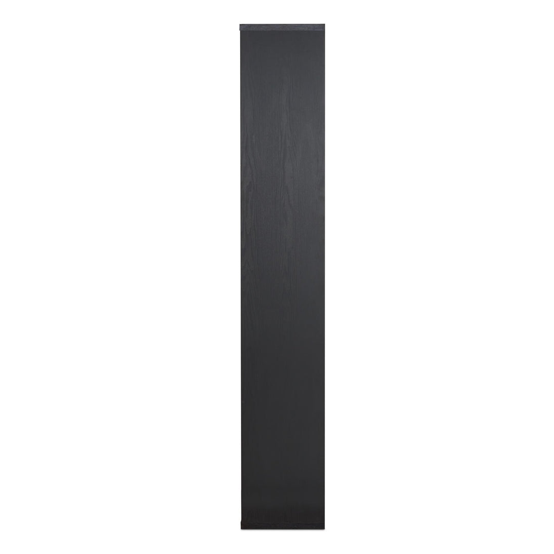 rectangular cube minimalist bookshelf - Walnut / Black