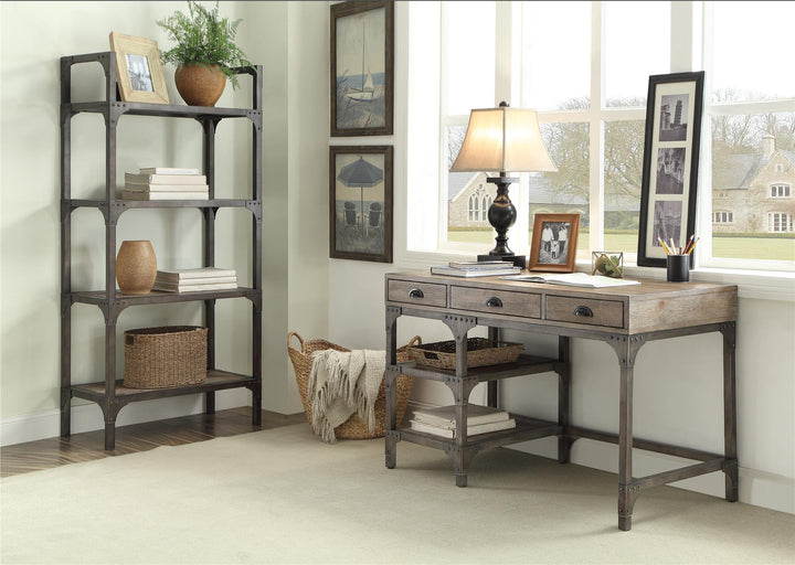 Modern Gorden desk with storage shelves -  N/A