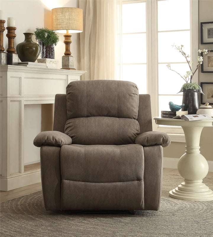 Memory Foam Rocking Recliner - Gray