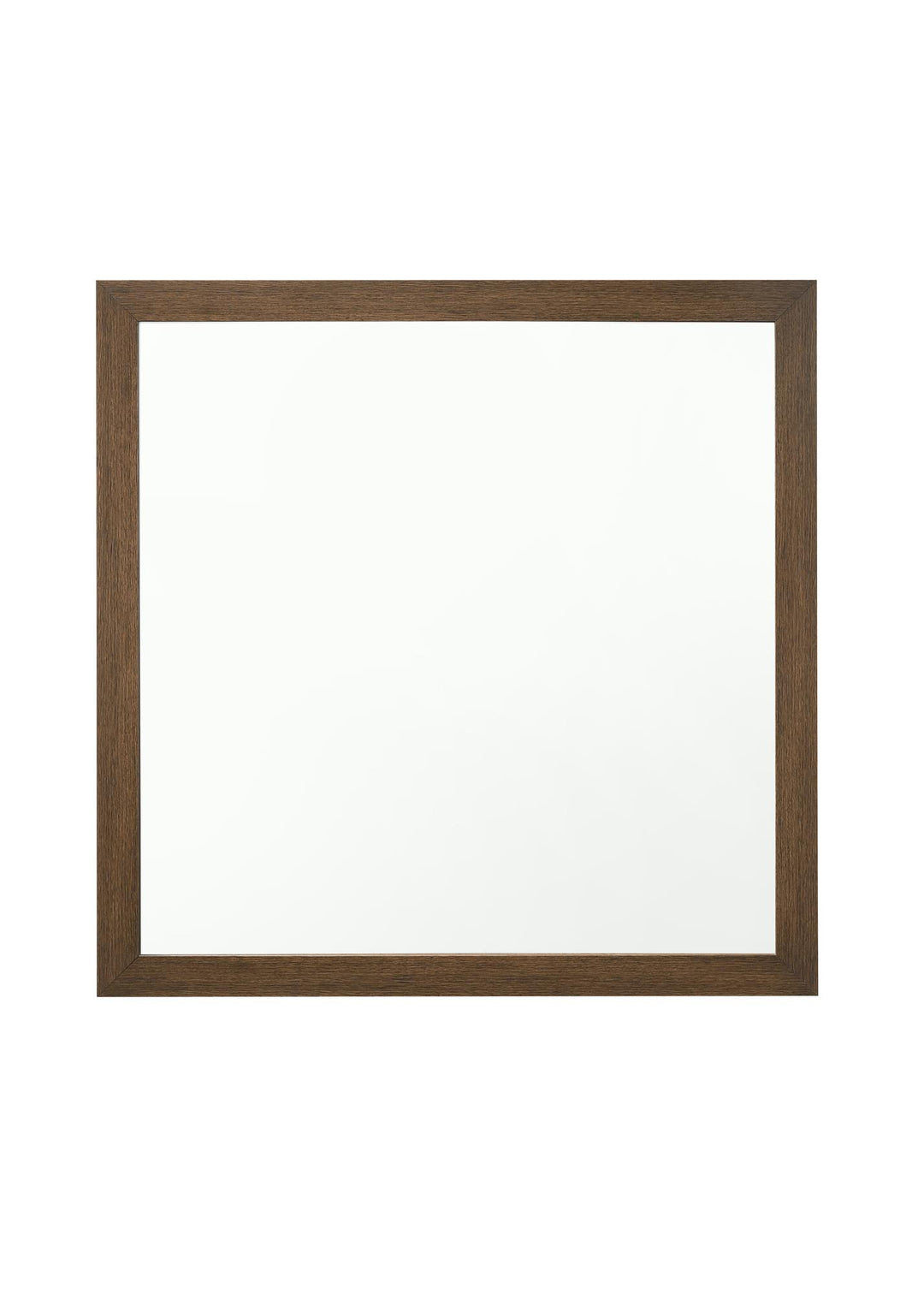 Miquell Wood Framed Square Mirror  -  Oak