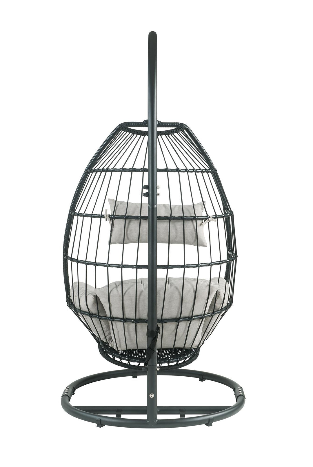 Outdoor Hanging Chair with Stand - Beige