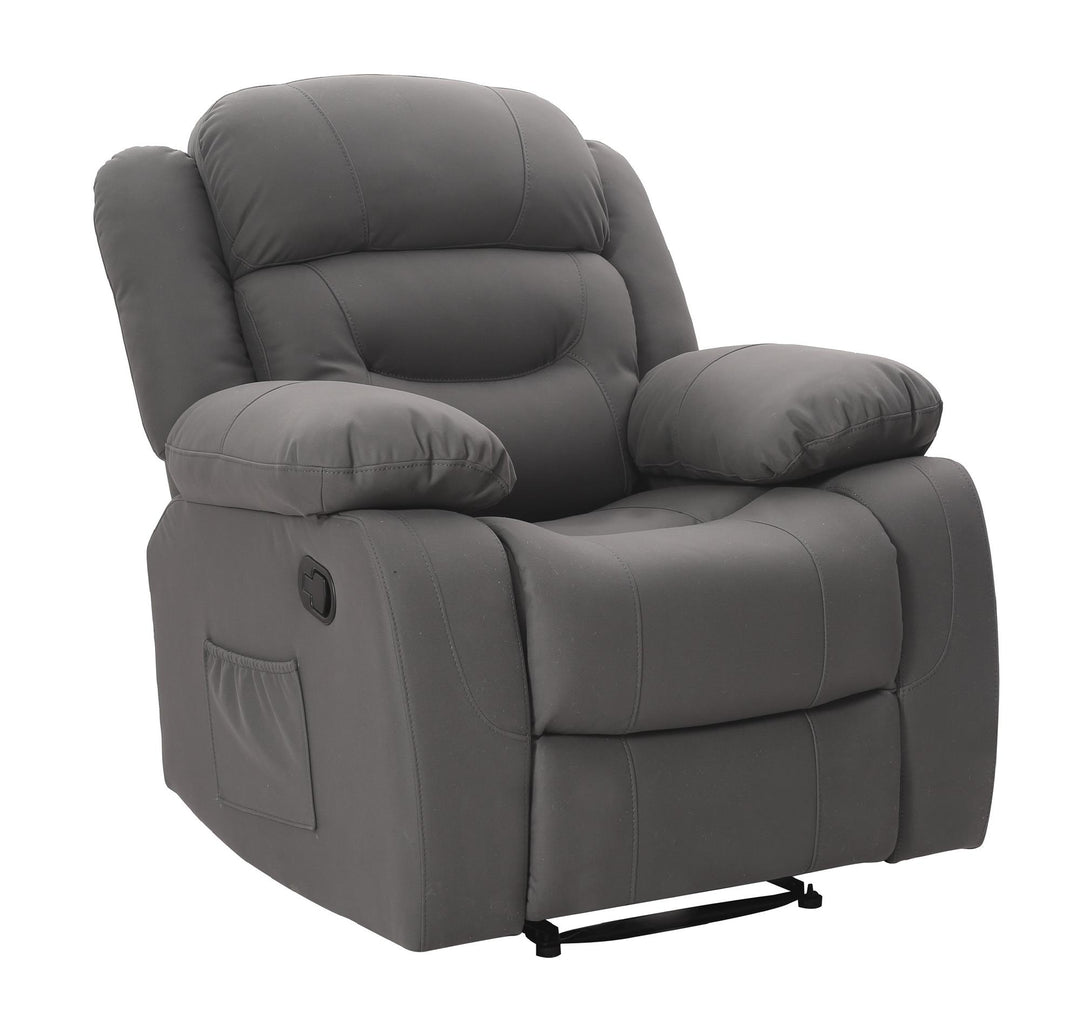 Miller Recliner with Hidden Cupholders - Gray